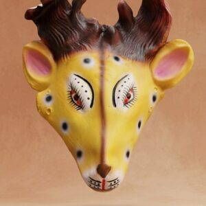 Deer / Hiran Face Mask with Antlers & Detailed Design for Fancy Dress