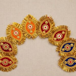 Rajsi Bajuband for Gods & Goddess Costumes | Traditional Stage Armlet Jewellery – 6 Pair Mixed Pack