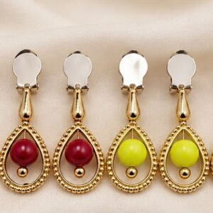 Rajsi Kundal Earrings for God & Goddess Costumes | Traditional Costume Jewellery – Pack of 12
